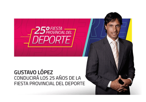 Gustavo López conducirá la 25a. edición de la Fiesta Provincial del Deporte